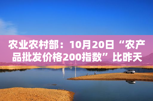 农业农村部：10月20日“农产品批发价格200指数”比昨天上升0.40个点