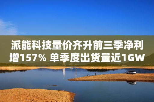 派能科技量价齐升前三季净利增157% 单季度出货量近1GWh再投50亿扩产