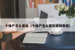 个体户怎么报税（个体户怎么报税视频教程）