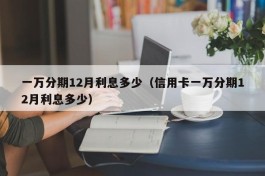 一万分期12月利息多少（信用卡一万分期12月利息多少）