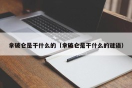 拿破仑是干什么的（拿破仑是干什么的谜语）