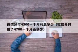 微信分付4500一个月利息多少（微信分付用了4700一个月还多少）