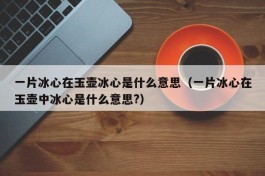 一片冰心在玉壶冰心是什么意思（一片冰心在玉壶中冰心是什么意思?）