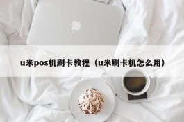 u米pos机刷卡教程（u米刷卡机怎么用）