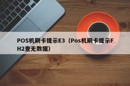 POS机刷卡提示E3（Pos机刷卡提示FH2查无数据）