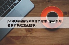 pos机域名解析失败什么意思（pos机域名解析失败怎么回事）