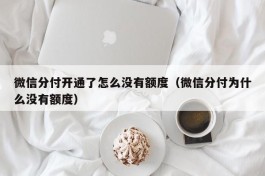 微信分付开通了怎么没有额度（微信分付为什么没有额度）