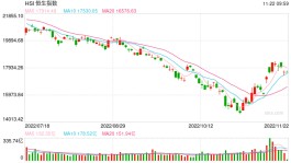 快讯：港股恒指低开0.17%碧桂园涨3.6% 旭辉控股涨近7%