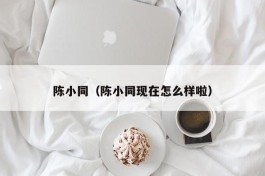 陈小同（陈小同现在怎么样啦）