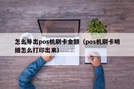 怎么导出pos机刷卡金额（pos机刷卡明细怎么打印出来）