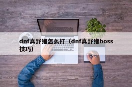 dnf真野猪怎么打（dnf真野猪boss技巧）