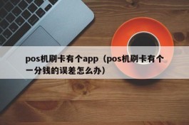 pos机刷卡有个app（pos机刷卡有个一分钱的误差怎么办）