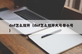 dnf怎么双开（dnf怎么双开大号带小号）