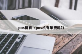 pos机有（pos机有年费吗?）