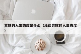 苏轼的人生态度是什么（浅谈苏轼的人生态度）