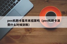 pos机刷卡是月末结算吗（pos机刷卡消费什么时候到账）