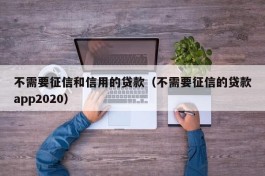 不需要征信和信用的贷款（不需要征信的贷款app2020）