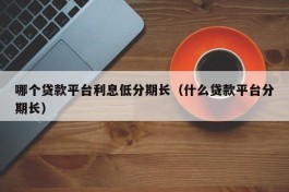 哪个贷款平台利息低分期长（什么贷款平台分期长）