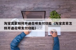 淘宝卖家如何开通花呗支付功能（淘宝卖家怎样开通花呗支付功能）