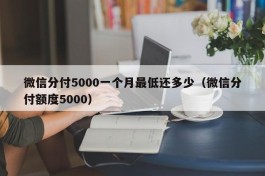 微信分付5000一个月最低还多少（微信分付额度5000）