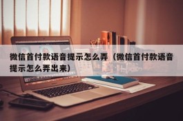 微信首付款语音提示怎么弄（微信首付款语音提示怎么弄出来）