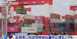 物流保通保畅 | 监测港口完成货物吞吐量环比增长2.0%