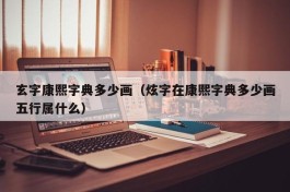 玄字康熙字典多少画（炫字在康熙字典多少画五行属什么）