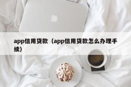 app信用贷款（app信用贷款怎么办理手续）