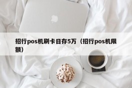 招行pos机刷卡日存5万（招行pos机限额）