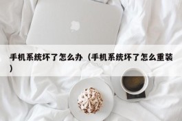 手机系统坏了怎么办（手机系统坏了怎么重装）