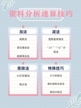 资料分析速算技巧(小学数学计算方法及技巧)
