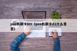pos机刷卡DO（pos机刷卡d1什么意思）