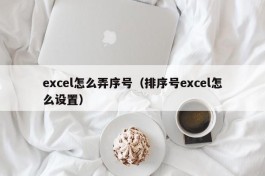 excel怎么弄序号（排序号excel怎么设置）