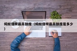 蚂蚁借呗最高额度（蚂蚁借呗最高额度是多少）