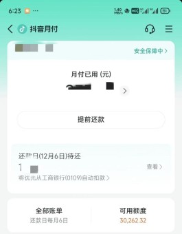 抖音怎么还款月付的钱(怎么还抖音上借的钱)