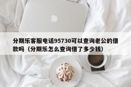 分期乐客服电话95730可以查询老公的借款吗（分期乐怎么查询借了多少钱）