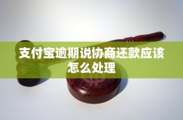 支付宝逾期怎么协商延期还款(支付宝逾期怎么协商延期还款被拒)