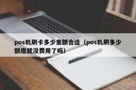 pos机刷卡多少金额合适（pos机刷多少额度就没费用了吗）