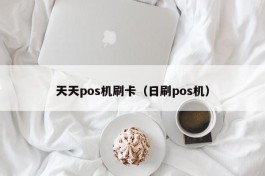 天天pos机刷卡（日刷pos机）