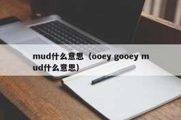 mud什么意思（ooey gooey mud什么意思）