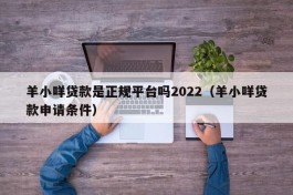 羊小咩贷款是正规平台吗2022（羊小咩贷款申请条件）