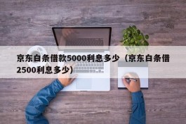 京东白条借款5000利息多少（京东白条借2500利息多少）