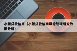 小额贷款信用（小额贷款信用风险管理研究数据分析）