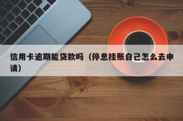 信用卡逾期能贷款吗（停息挂账自己怎么去申请）