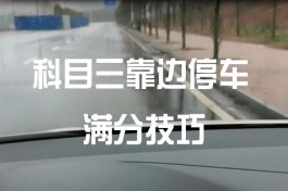 靠边停车30技巧视频(靠边停车技巧视频教程)