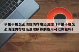 苹果手机怎么清理内存垃圾清理（苹果手机怎么清理内存垃圾清理删掉的应用可以恢复吗）