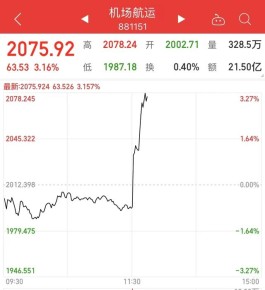 什么情况？午后直线拉升！A股酒店旅游、机场航运板块大涨！