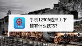 火车票下铺订票技巧(手机12306选择上下铺技巧)