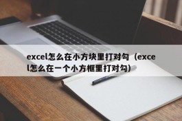 excel怎么在小方块里打对勾（excel怎么在一个小方框里打对勾）