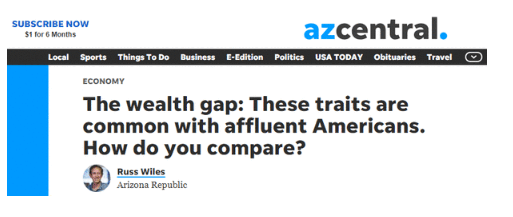 人口普查报告：富裕的美国人有这些共同特征 看看你中几条
